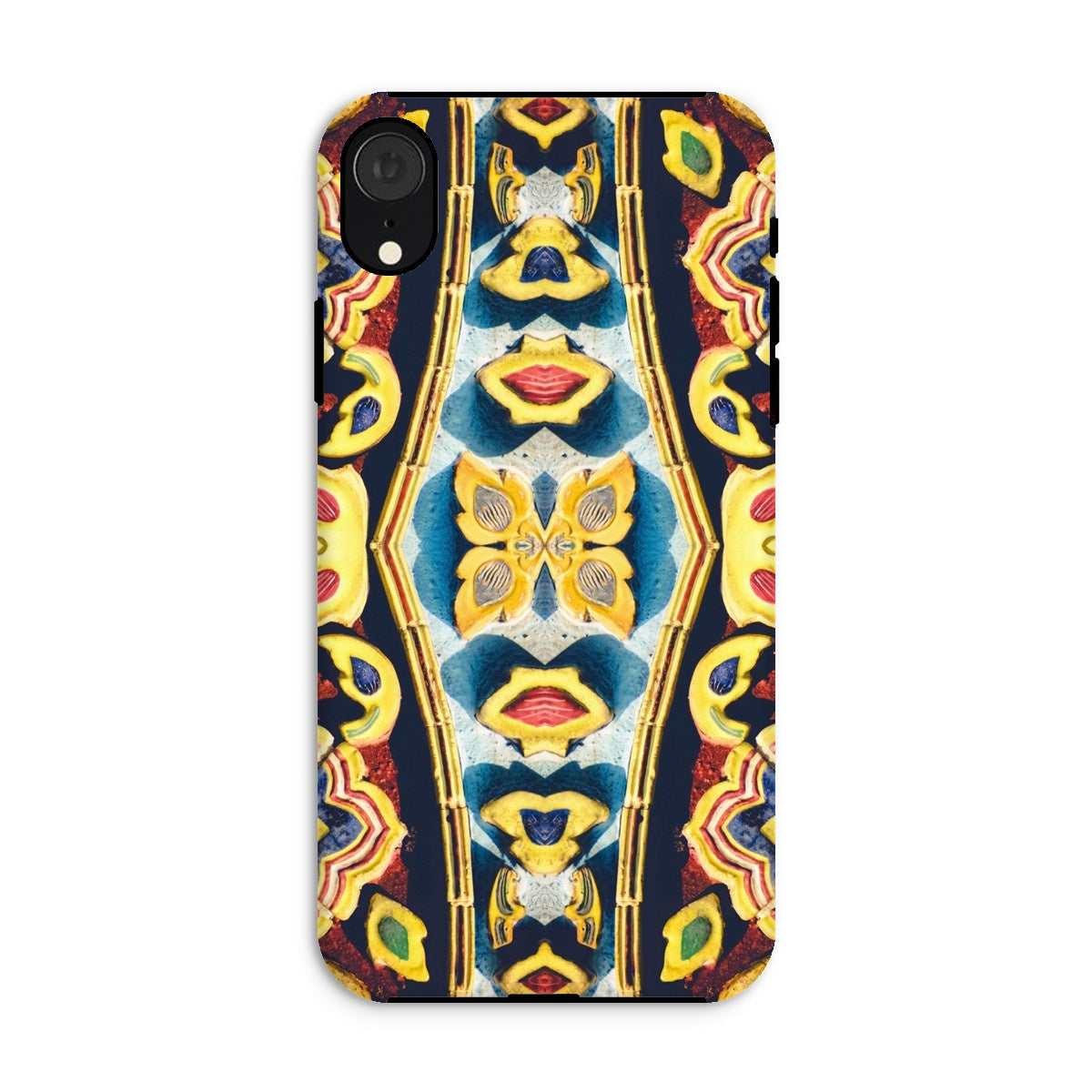 Masala Thai Mosaic Pattern Art Iphone Case, Xr / Matte, Colorful Psychedelic Patterned Phone Case Abstract Designs Lips Floral