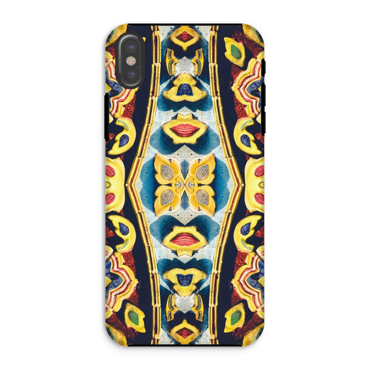 Masala Thai Mosaic Pattern Art Iphone Case, Xs / Matte, Colorful Psychedelic Patterned Phone Case Abstract Designs Lip Motifs