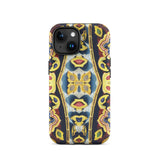 Masala Thai - Mosaic Pattern Art Phone Case Iphone 15 / Matte Patterned Iphone Case Saffron-hued Fever Dream, Stoic Monk Crack, Dream