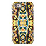 Masala Thai - Mosaic Pattern Art Phone Case Iphone 8 / Matte Colorful Abstract Patterned Phone Case Symmetrical Designs Lips Saffron-hued