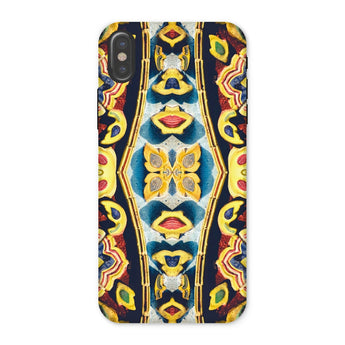 Masala Thai - Mosaic Pattern Art Phone Case Iphone x / Matte Colorful Abstract Patterned Phone Case Symmetrical Designs Lips Saffron-hued
