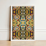 Framed Artwork Vibrant Symmetrical Pattern Intricate Floral Geometric Thailand’s Psychedelic Temple, Thai Aesthetic, Design Ecstasy