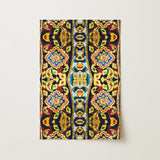 Masala Thai - Mosaic Pattern Art Print / Canvas Rectangular Wall Vibrant Symmetrical Pattern Intricate Floral Geometric Thailand’s