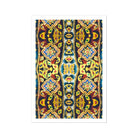 Masala Thai Mosaic Pattern Art Print, Ornate Decorative Pattern Symmetrical Floral Geometric Designs Vibrant