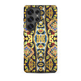 Masala Thai - Mosaic Pattern Art Samsung Case, Galaxy S25 Ultra / Matte, Phone Case Vibrant Symmetrical Pattern Gold Blue Red