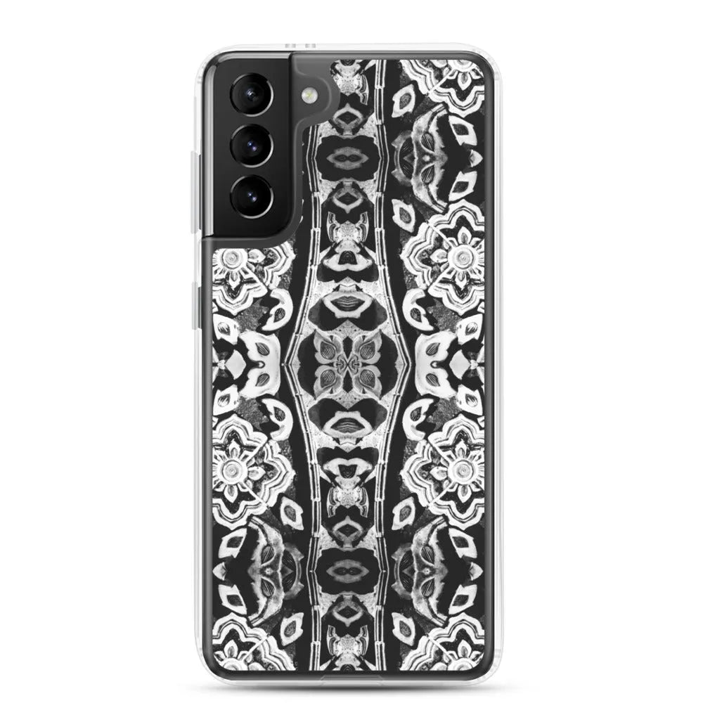 Masala Thai Samsung Galaxy Case - Black And White - Samsung Galaxy S21 Plus - Mobile Phone Cases - Aesthetic Art