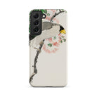 Masked Hawfinch Numata Kashu Samsung Case, Galaxy S22 Plus / Matte, Phone Case Illustration Bird Branch