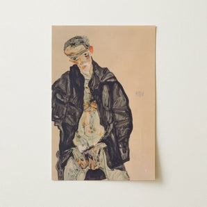 Masturbation - Egon Schiele Art Print / Canvas, 12x18’’ / 31x46cm / Unframed / no Border, Posters Prints & Visual Artwork, Toby Leon