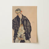 Masturbation - Egon Schiele Art Print / Canvas, 12x18’’ / 31x46cm / Unframed / no Border, Posters Prints & Visual Artwork, Toby Leon