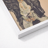 Masturbation - Egon Schiele Art Print / Canvas Framed Painting Figure Dark Expressive Strokes Positions, Pale Flesh Unraveling, Schiele’s