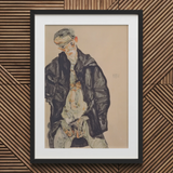 Masturbation - Egon Schiele Art Print / Canvas, Egon Schiele Positions, Pale Flesh Unraveling, Schiele’s Hand Placement