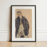 Masturbation - Egon Schiele Art Print / Canvas, Egon Schiele Positions, Pale Flesh Unraveling, Schiele’s Hand Placement
