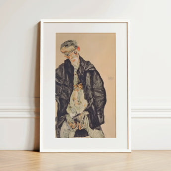 Masturbation - Egon Schiele Art Print / Canvas, Egon Schiele Positions, Pale Flesh Unraveling, Schiele’s Hand Placement
