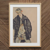 Masturbation - Egon Schiele Art Print / Canvas, Egon Schiele Positions, Pale Flesh Unraveling, Schiele’s Hand Placement