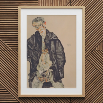 Masturbation - Egon Schiele Art Print / Canvas, Egon Schiele Positions, Pale Flesh Unraveling, Schiele’s Hand Placement