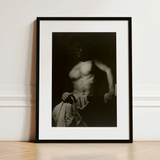 Max After Surfing - Olive Cotton Art Print / Canvas, 12x16’’ / 31x41cm / Black Frame / Matboard, Posters Prints & Visual Artwork, Toby Leon