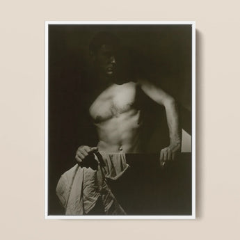 Max After Surfing - Olive Cotton Art Print / Canvas, 12x16’’ / 31x41cm / White Frame, Posters Prints & Visual Artwork, Toby Leon