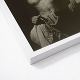 Max After Surfing - Olive Cotton Art Print / Canvas White Framed Black Photographic Revealing Taut Muscle, Elemental Contrasts, Shoulder