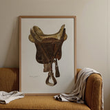 Mclellan Saddle - Walter Praefke Equestrian Art Print, Posters Prints & Visual Artwork, Toby Leon