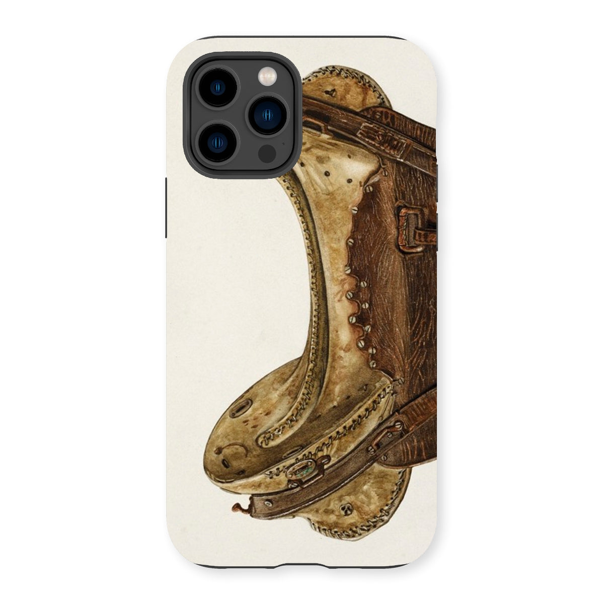 Mclellan Saddle - Walter Praefke Horse Tack Iphone Case - 14 Pro / Matte