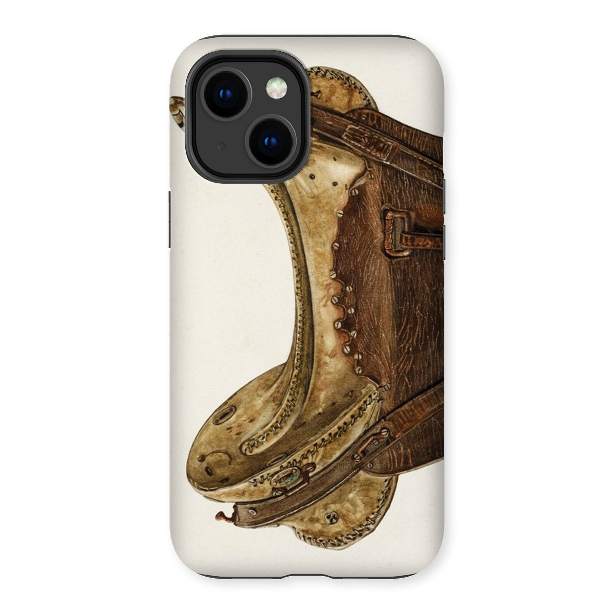 Mclellan Saddle - Walter Praefke Horse Tack Iphone Case - 14 Plus / Matte