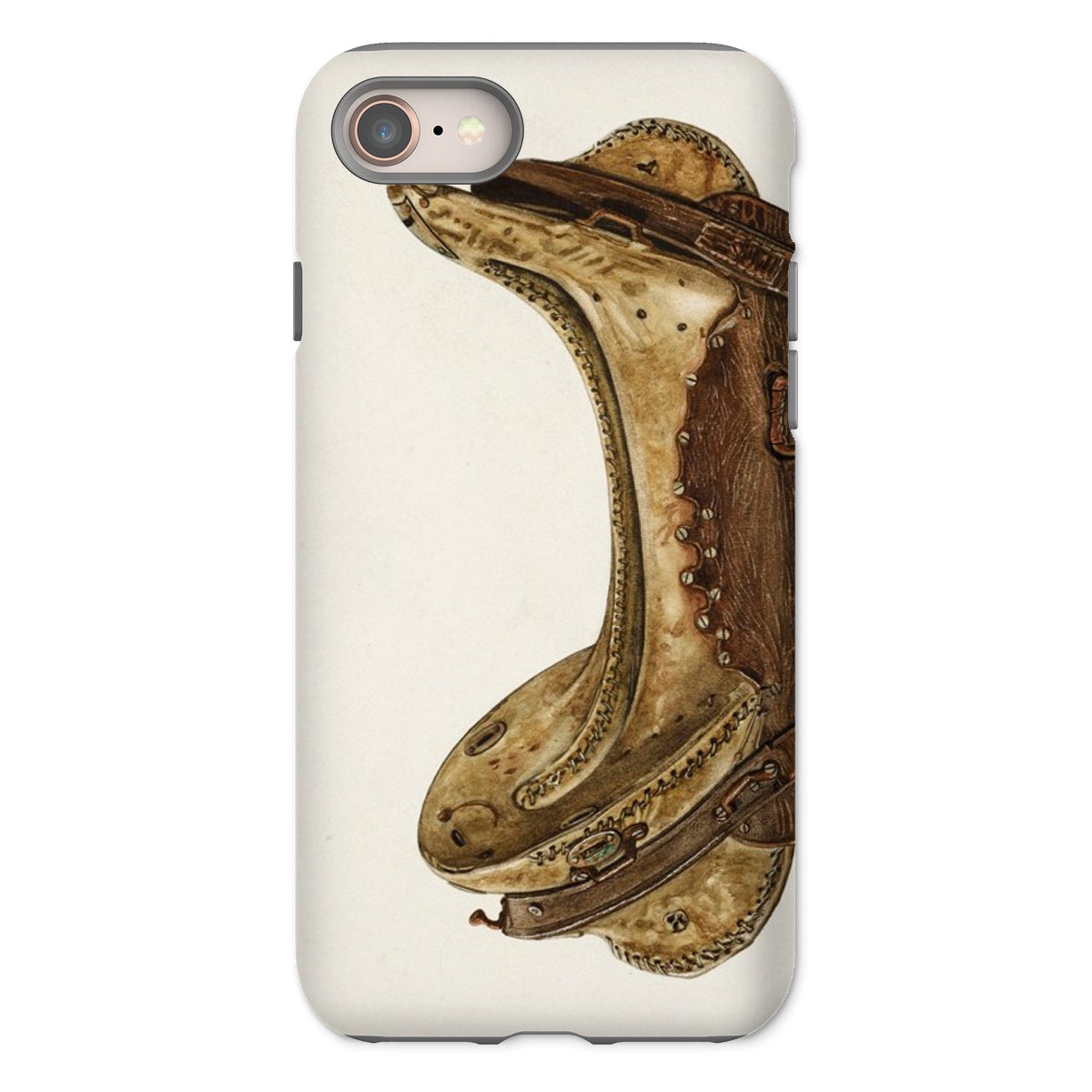 Mclellan Saddle - Walter Praefke Horse Tack Iphone Case - 8 / Matte