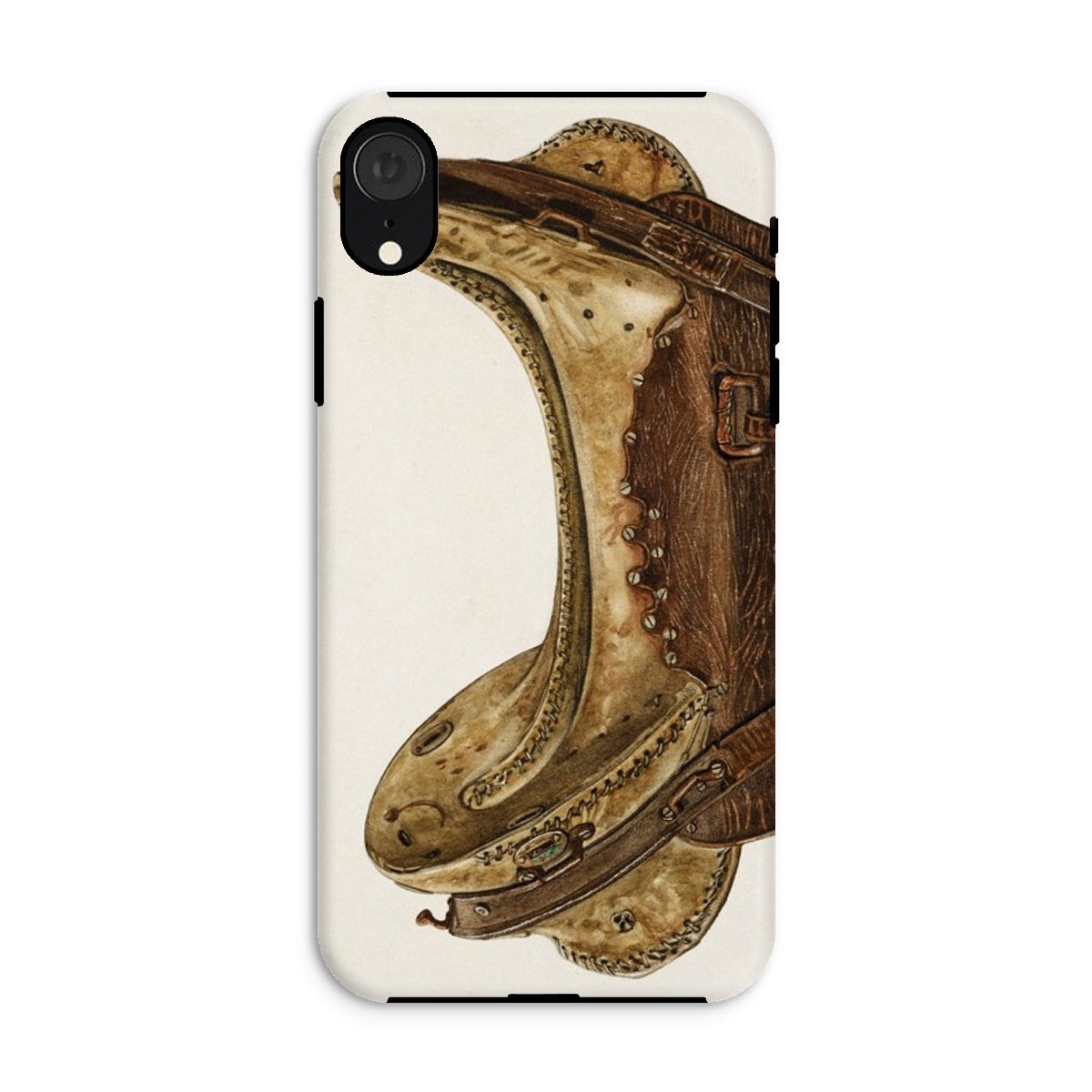 Mclellan Saddle - Walter Praefke Horse Tack Iphone Case - Xr / Matte