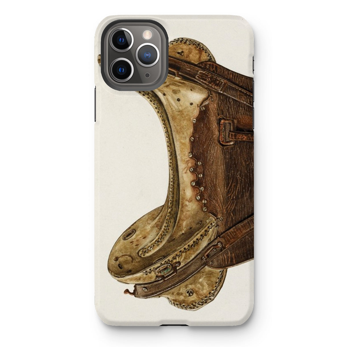 Mclellan Saddle - Walter Praefke Horse Tack Iphone Case - 11 Pro Max / Matte