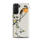 Meadow Bunting Numata Kashu Samsung Case, Galaxy S21 Plus / Matte, White Phone Case Bird Branch Design