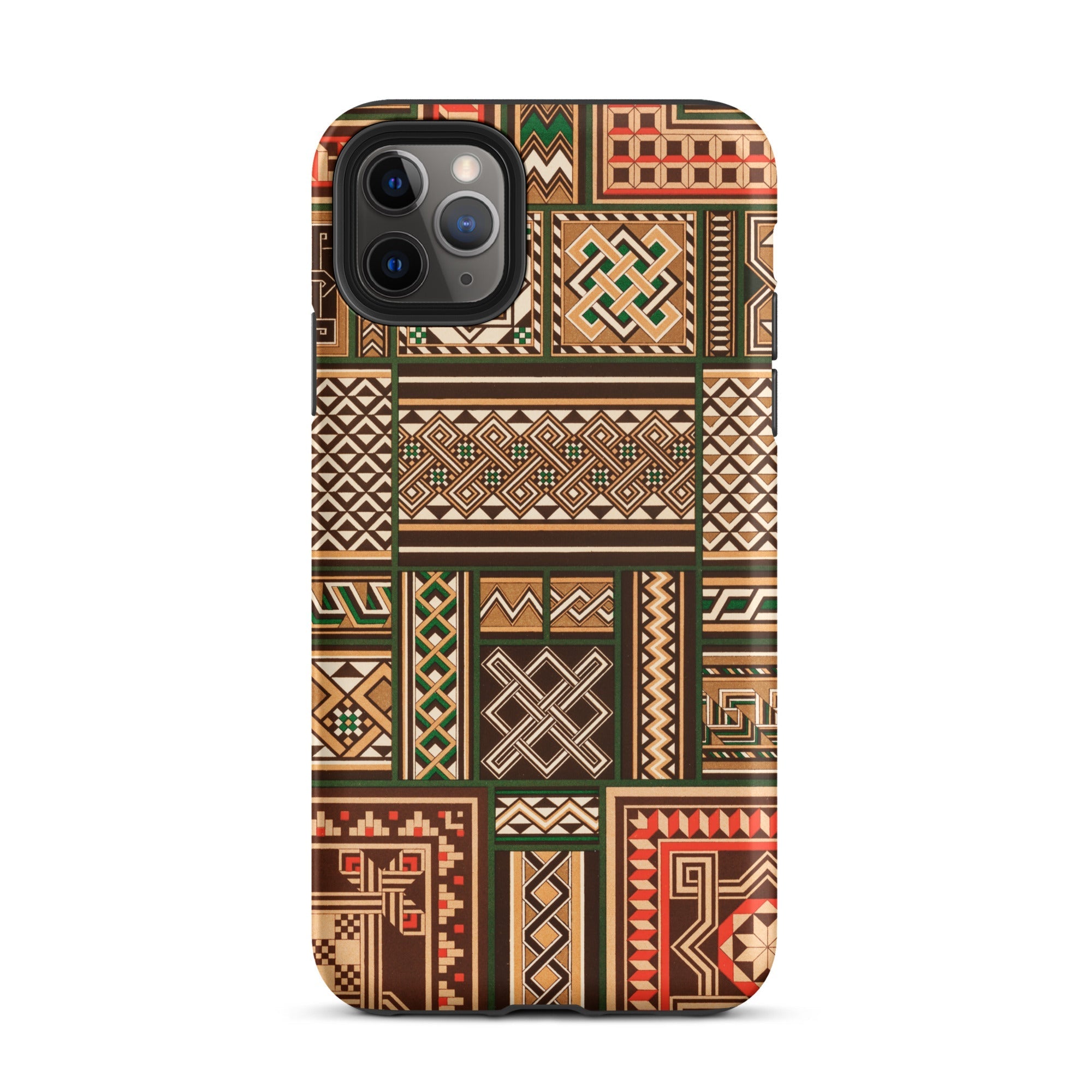 Medieval Floor Tile Patterns Auguste Racinet Iphone Case, 11 Pro Max / Matte, Patterned Smartphone Case