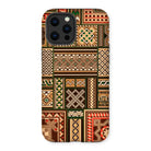 Medieval Floor Tile Patterns - Auguste Racinet Iphone Case, 12 Pro Max / Matte, Phone Case Geometric African Tribal Pattern Design Earth
