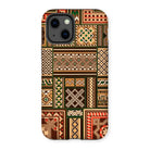 Medieval Floor Tile Patterns - Auguste Racinet Iphone Case, 13 / Matte, Phone Case Traditional African-inspired Geometric Patterns Earth