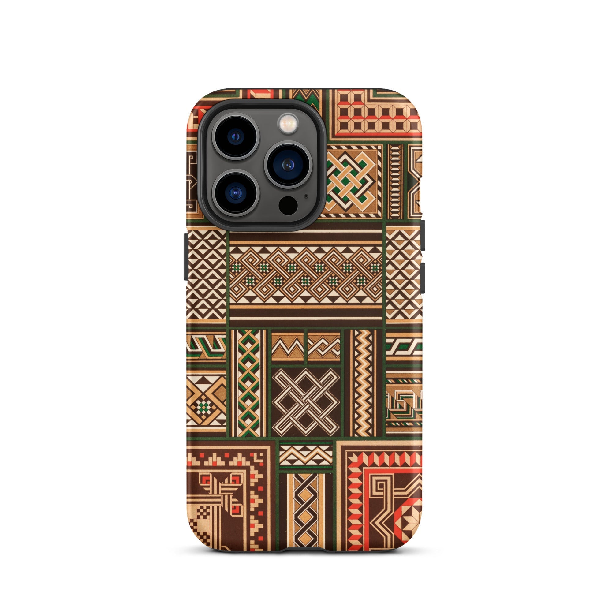 Medieval Floor Tile Patterns Auguste Racinet Iphone Case, 13 Pro / Matte, Patterned Smartphone Case