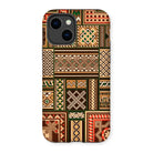 Medieval Floor Tile Patterns - Auguste Racinet Iphone Case, 14 / Matte, Phone Case Traditional African-style Geometric Patterns Earth Tones