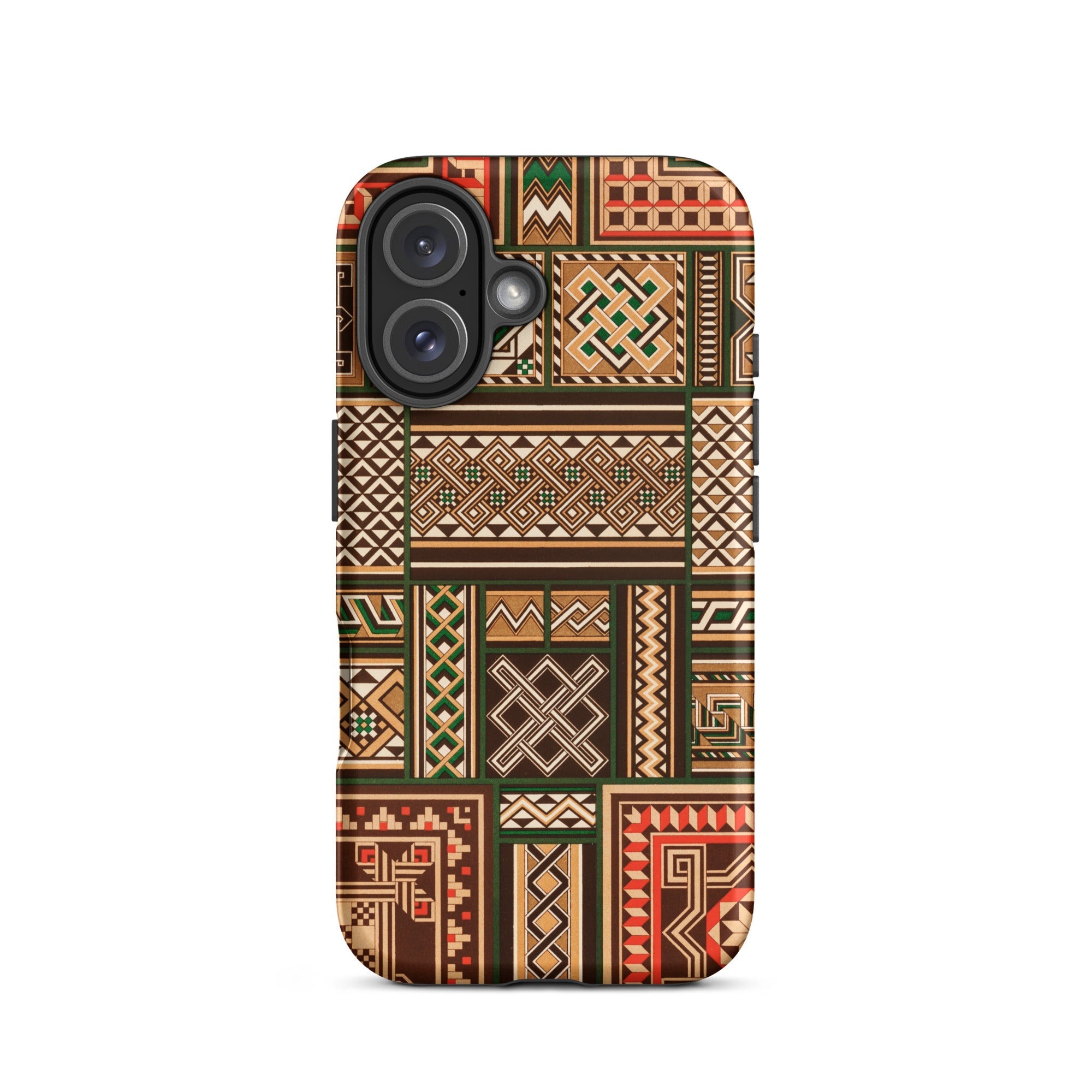 Medieval Floor Tile Patterns Auguste Racinet Iphone Case, 16 / Matte, Patterned Smartphone Case
