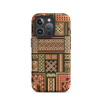 Medieval Floor Tile Patterns - Auguste Racinet Iphone Case, 16 Pro / Matte, Patterned Smartphone Case