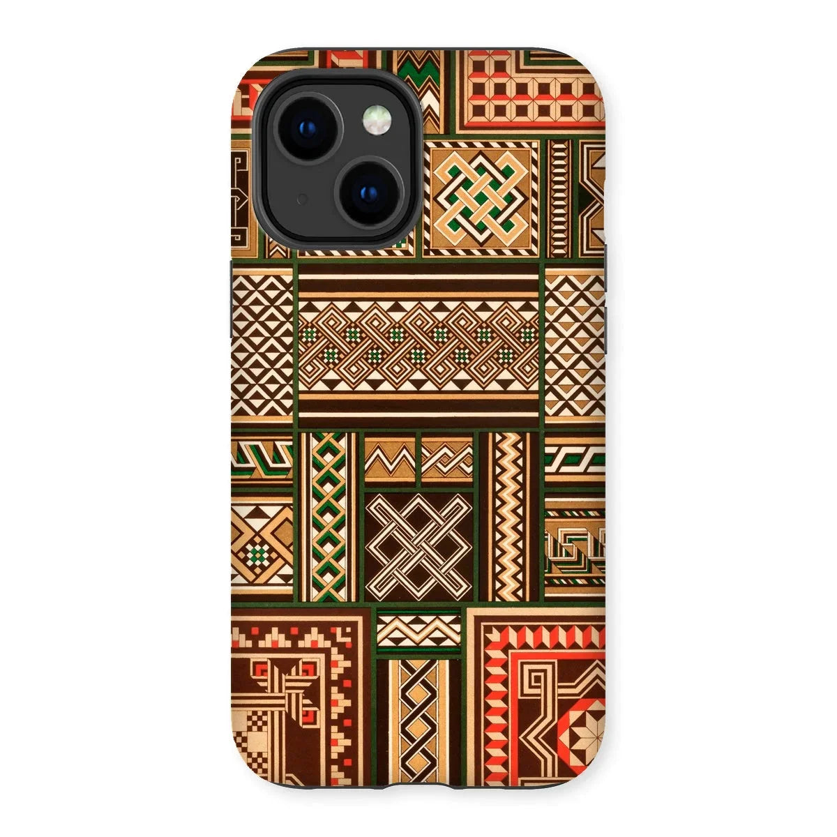 Medieval Floor Tile Patterns - Auguste Racinet Iphone Case 14 Plus / Matte Mobile Phone Cases