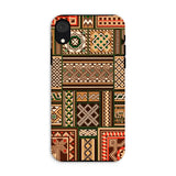 Medieval Floor Tile Patterns - Auguste Racinet Iphone Case, Xr / Matte, Phone Case Traditional African-style Geometric Patterns Earth Tones