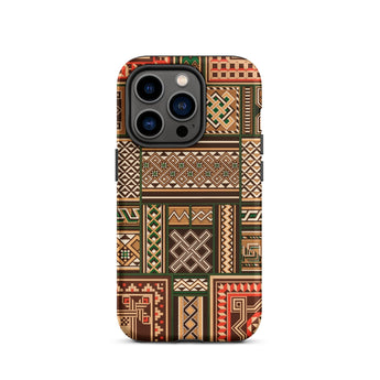 Medieval Floor Tile Patterns - Auguste Racinet Phone Case Iphone 14 Pro / Matte Patterned Smartphone Case Medieval Floor Tile, Auguste