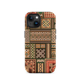Medieval Floor Tile Patterns - Auguste Racinet Phone Case Iphone 15 / Matte Patterned Phone Case Medieval Floor Tile, Auguste Racinet