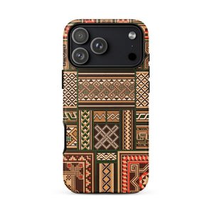 Medieval Floor Tile Patterns - Auguste Racinet Phone Case Iphone 17 Pro Max / Matte Iphone 13 Pro Max Case African-inspired Pattern Earthy
