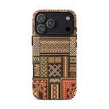 Medieval Floor Tile Patterns - Auguste Racinet Phone Case Iphone 17 Pro Max / Matte Iphone 13 Pro Max Case African-inspired Pattern Earthy