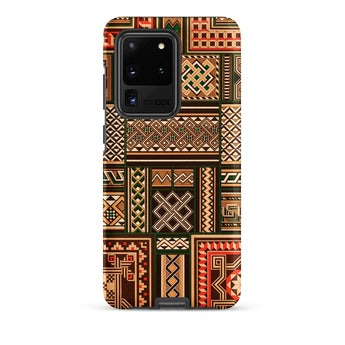 Medieval Floor Tile Patterns - Auguste Racinet Phone Case Samsung Galaxy S20 Ultra / Matte Phone Case Vibrant Geometric Pattern Earthy