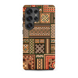 Medieval Floor Tile Patterns - Auguste Racinet Phone Case Samsung Galaxy S25 Ultra / Matte Phone Case Vibrant Geometric Pattern Earthy