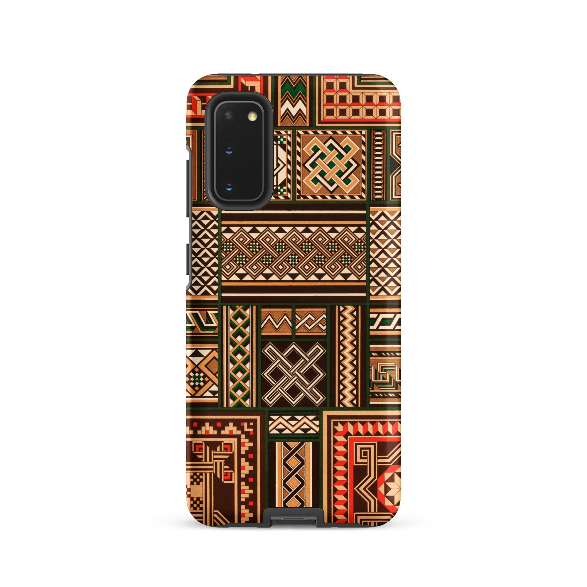 Medieval Floor Tile Patterns Auguste Racinet Samsung Case, Galaxy S20 / Matte, Smartphone Case Intricate Geometric Pattern Woven Textile