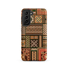 Medieval Floor Tile Patterns Auguste Racinet Samsung Case, Galaxy S21 / Matte, Smartphone Case Mosaic Like Pattern Geometric Tribal Designs