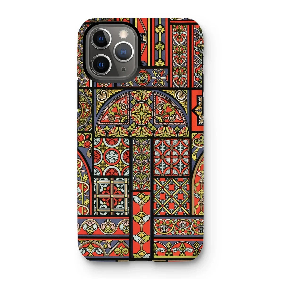 Medieval Stained Glass Windows - Auguste Racinet Iphone Case, 11 Pro / Matte, Iphone Case Colorful Medieval Stained Glass Window Patterns