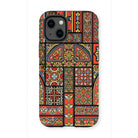 Medieval Stained Glass Windows - Auguste Racinet Iphone Case, 13 Mini / Matte, Phone Case Colorful Medieval Stained Glass Window Pattern