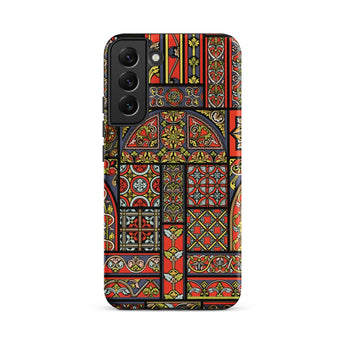 Medieval Stained Glass Windows - Auguste Racinet Phone Case, Samsung Galaxy S22 Plus / Matte, Mobile Cases, Toby Leon