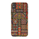 Medieval Stained Glass Windows - Auguste Racinet Iphone Case, x / Matte, Phone Case Colorful Medieval Stained Glass Window Pattern